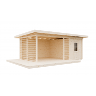 Беседка 18 с хозблоком (Комфорт)