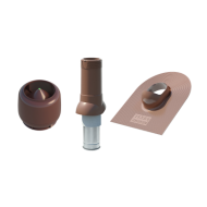 ТЕХНОНИКОЛЬ Комплект вентиляции для гибкой черепицы 125/160, коричневый, шт (140877)