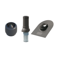 ТЕХНОНИКОЛЬ Комплект вентиляции для гибкой черепицы 125/160, серый, шт (140878)