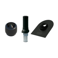 ТЕХНОНИКОЛЬ Комплект вентиляции для гибкой черепицы 125/160, черный, шт (140879)