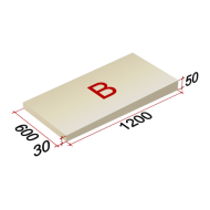 ТЕХНОНИКОЛЬ LOGICPIR Slope-1,7% (B) СХ/СХ 1200х600х30-50 (упак, 14 плит, 10,0799 (061310)